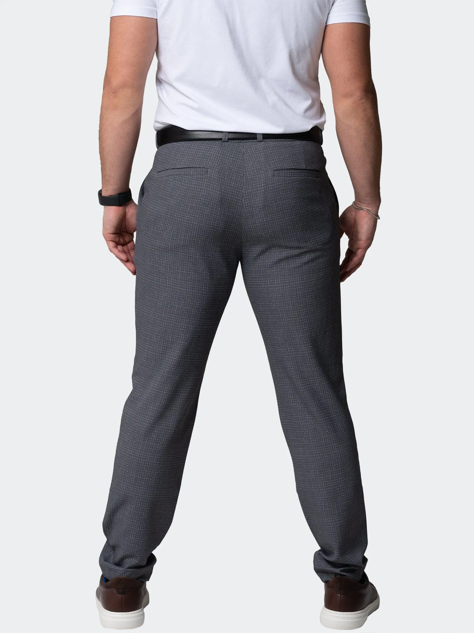 4-Way Stretch Pants Square Grey