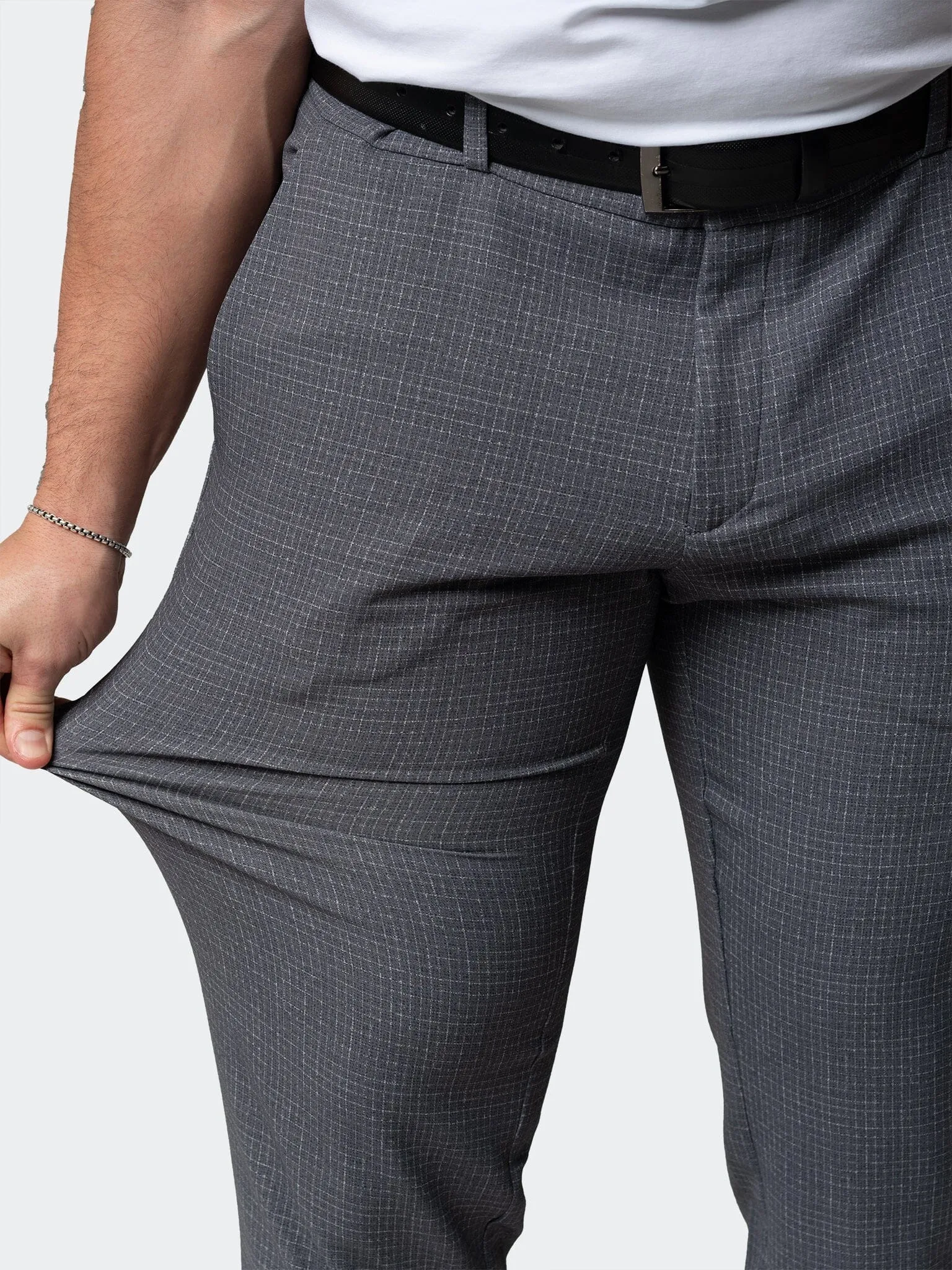 4-Way Stretch Pants Square Grey