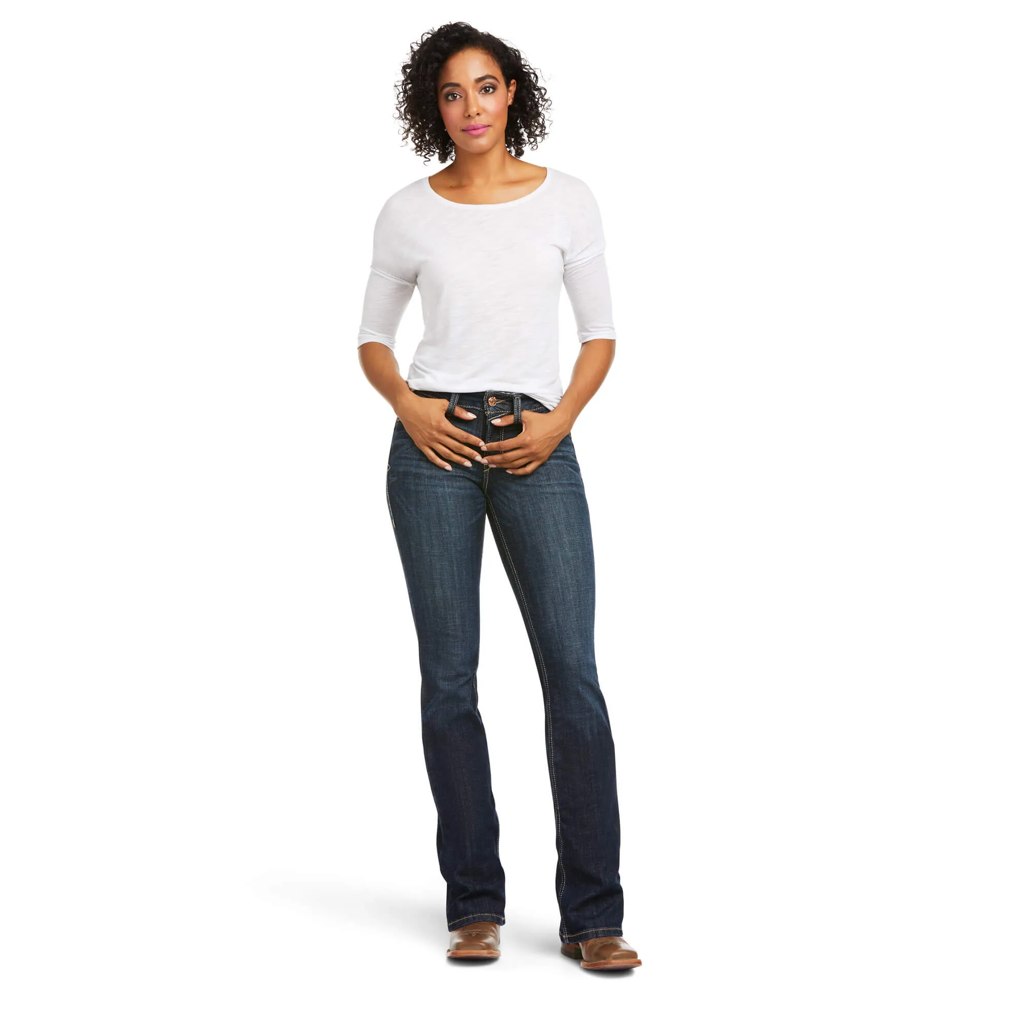 Ariat Women's R.E.A.L. Perfect Rise Kimberly Boot Cut Jean-Rascal