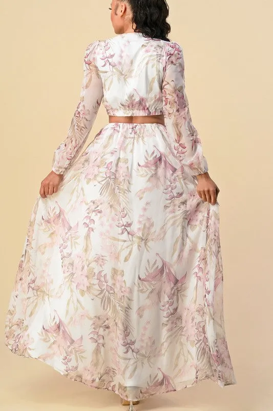 Chiffon O-Ring Dress