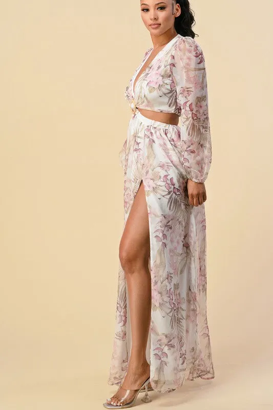 Chiffon O-Ring Dress