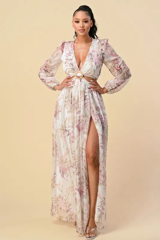 Chiffon O-Ring Dress