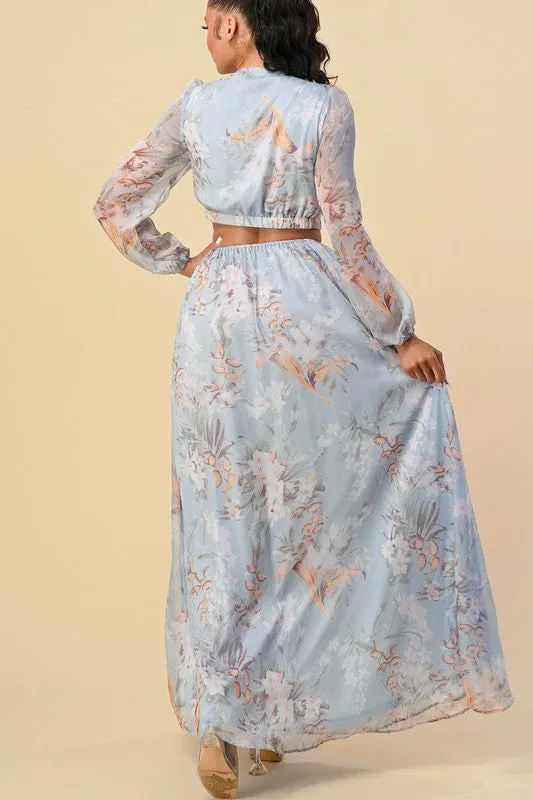 Chiffon O-Ring Dress