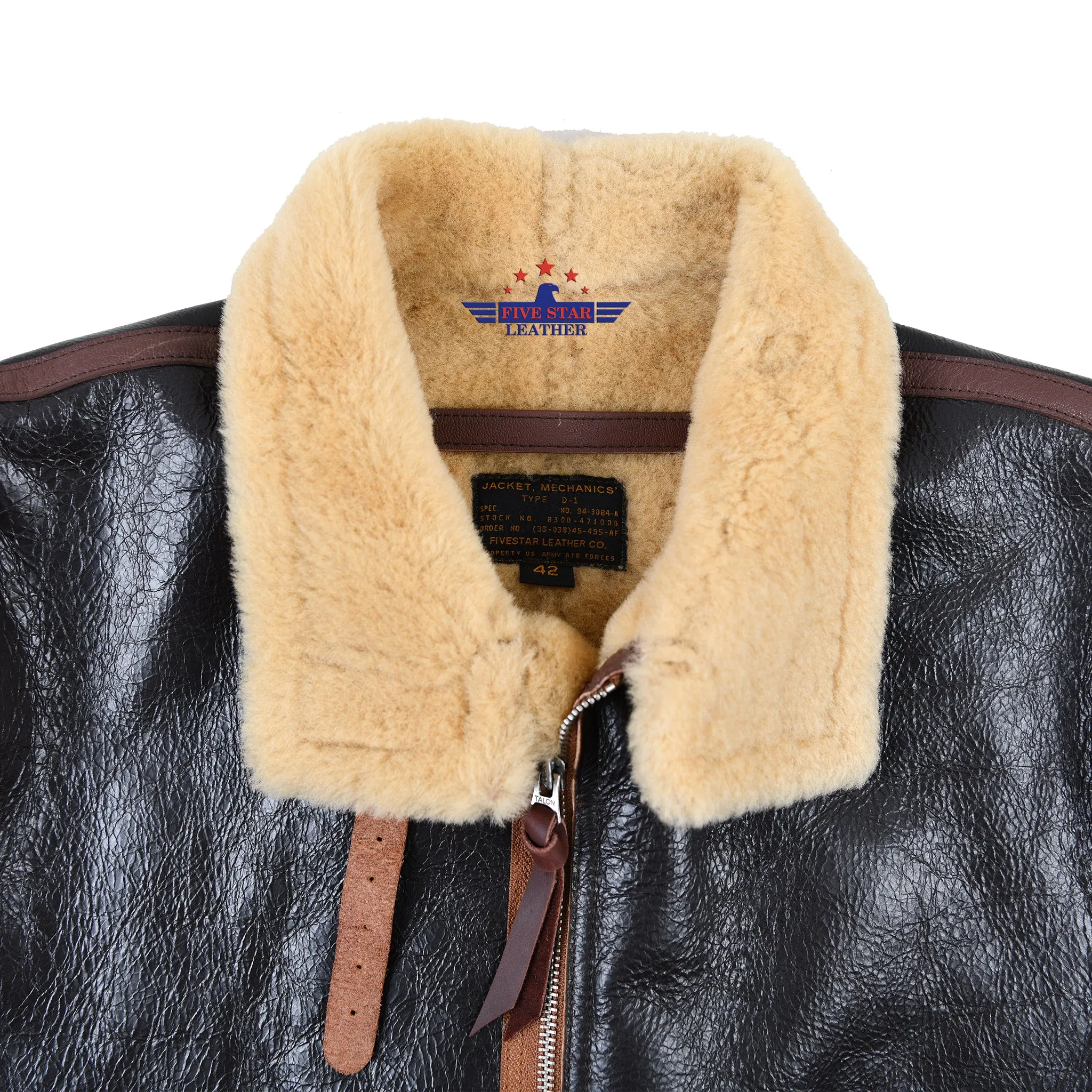 FiveStar Leather USAAF Type D-1 Mechanics Jacket Winter