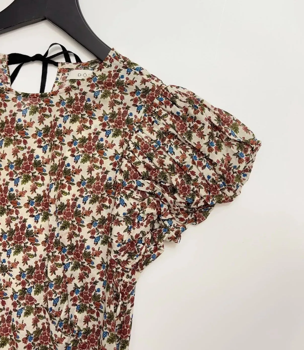Floral Print Cotton Midi Dress for Holidays