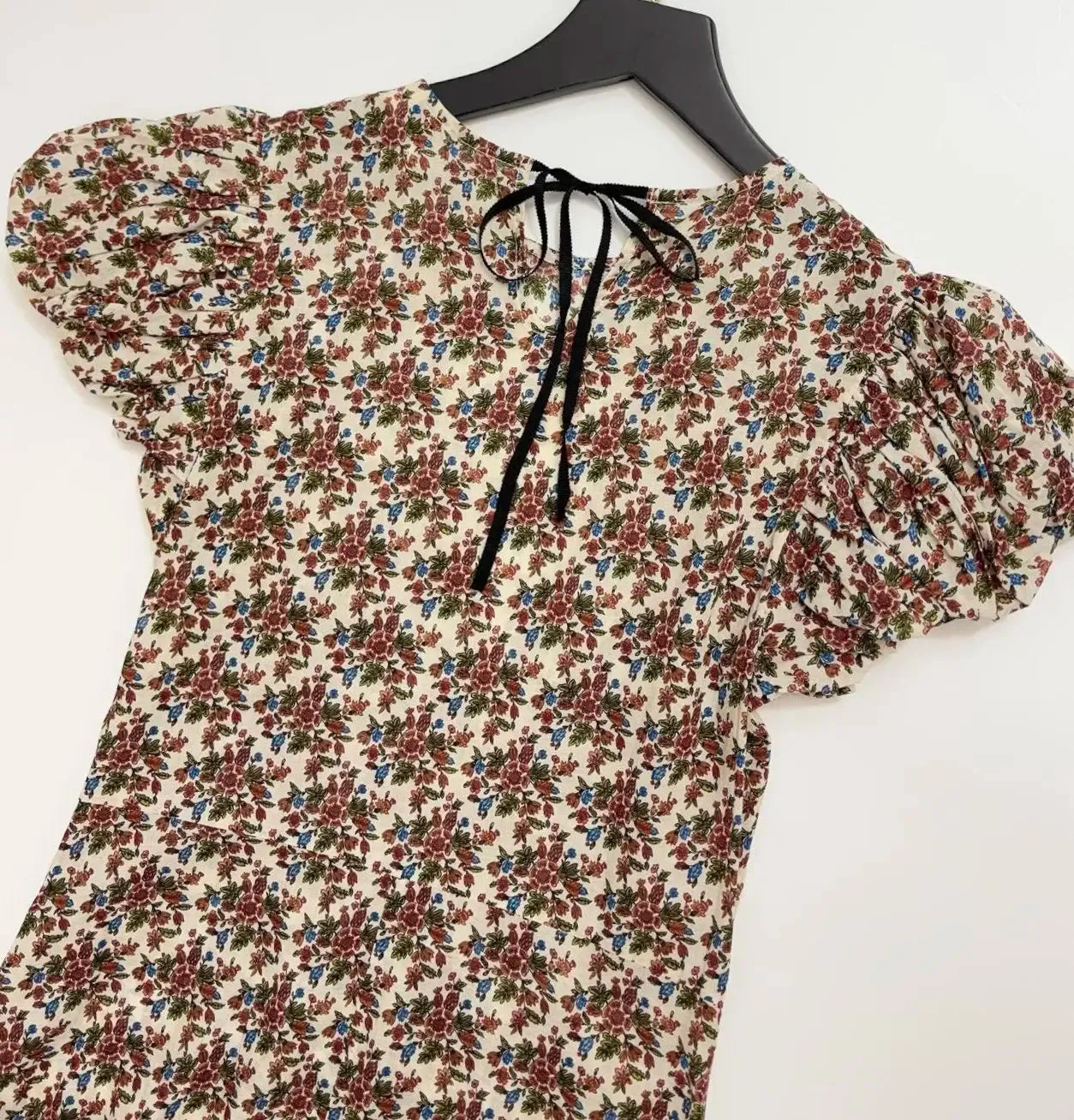 Floral Print Cotton Midi Dress for Holidays
