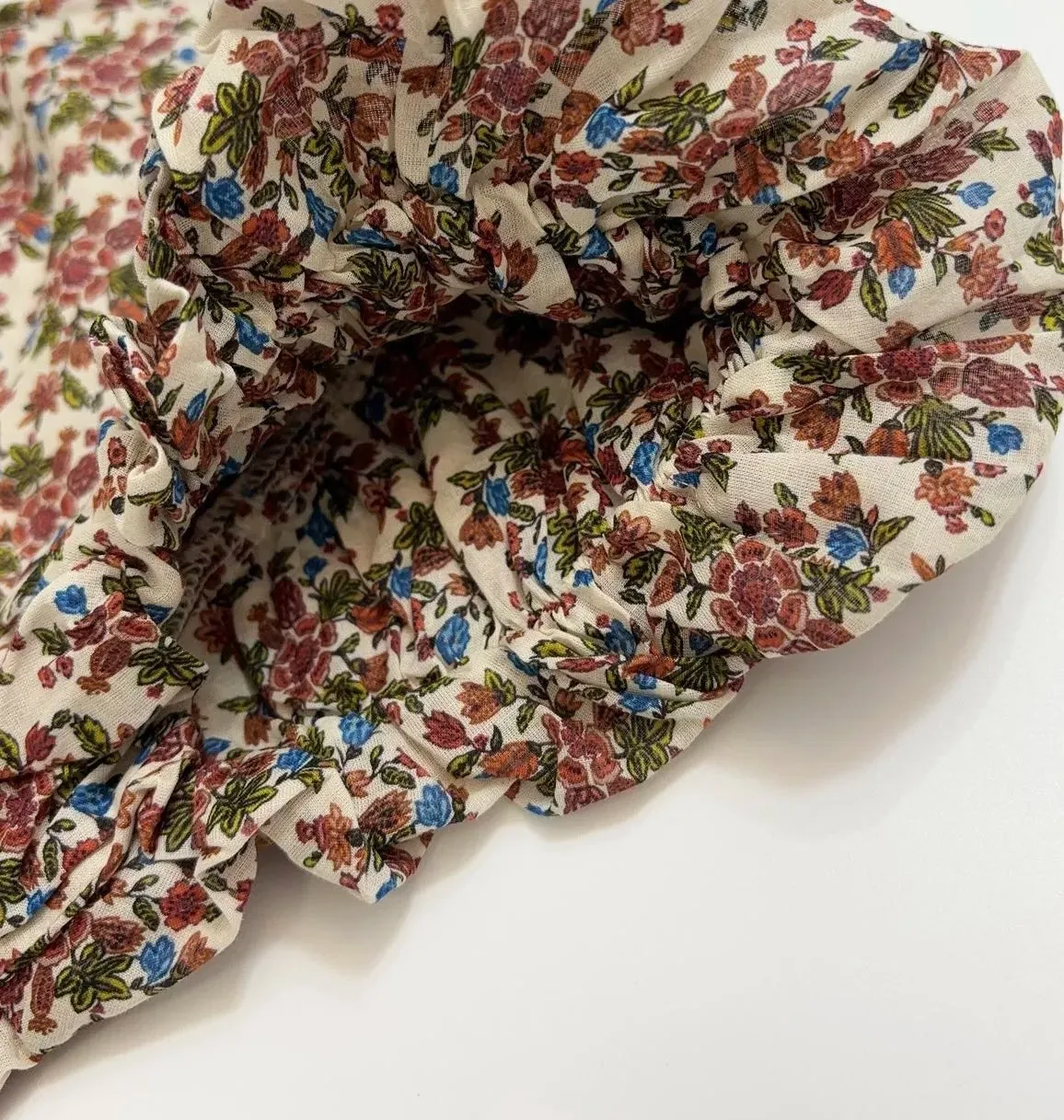 Floral Print Cotton Midi Dress for Holidays