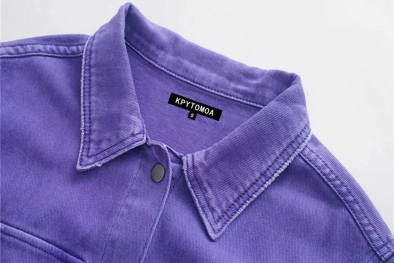 FRAYED TRIM DENIM JACKET WITH BELT