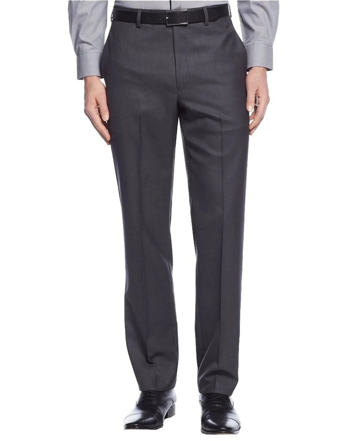 Giorgio Fiorelli Men's Modern Fit Flat Front Solid Dress Pants