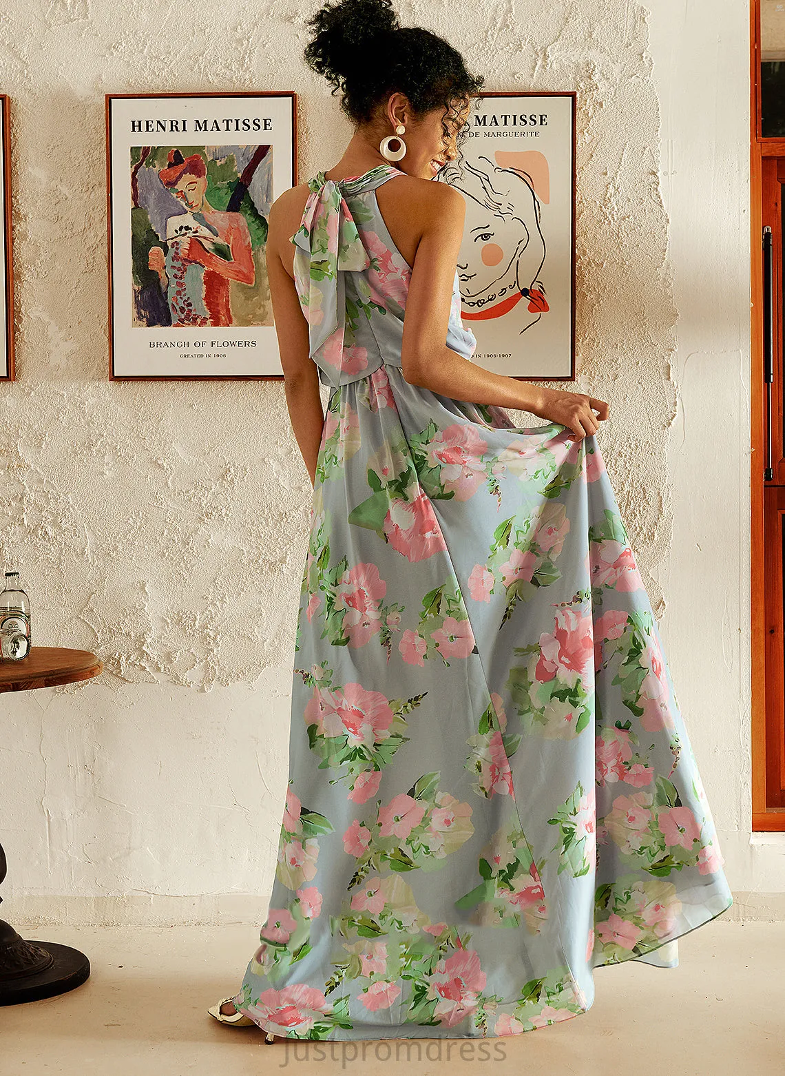 Halter A-line Margaret Formal Dresses Dresses