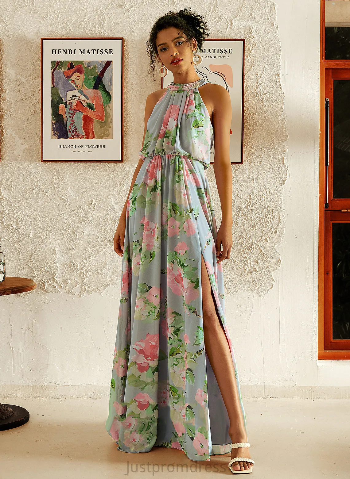 Halter A-line Margaret Formal Dresses Dresses