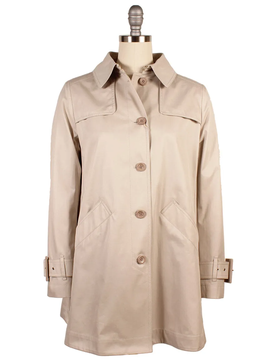 Herno Delon and Monogram Trench Coat in Champagne