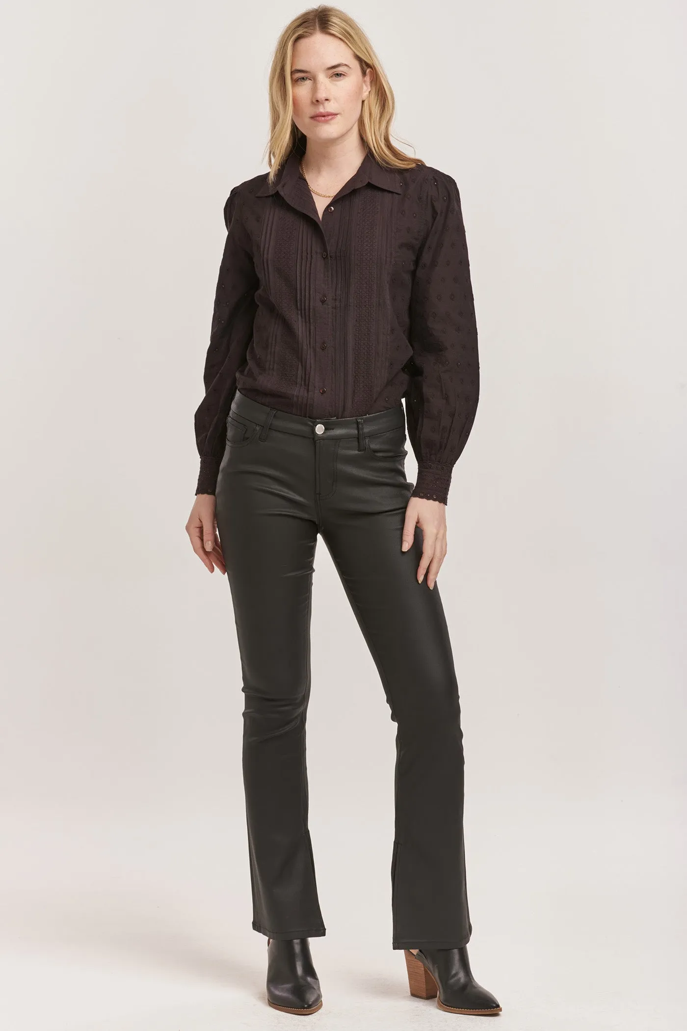 JAXTYN BOOTCUT FIT MID RISE JEANS BLACK