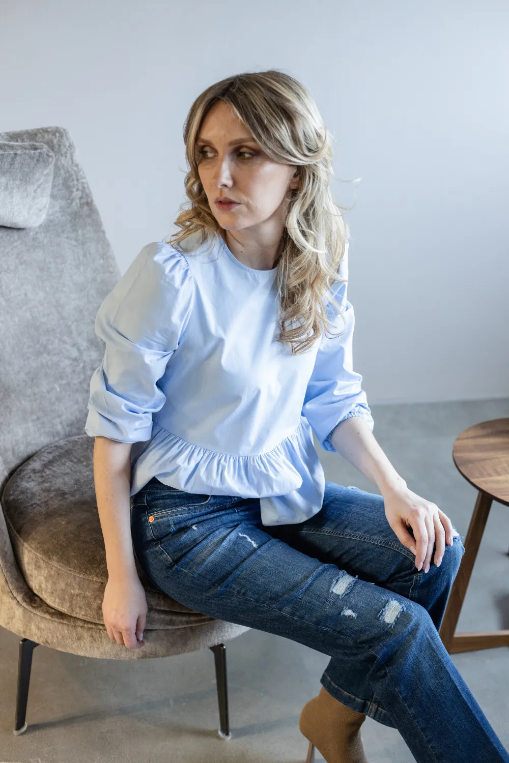 Jeans - BOOTCUT - MELINA Mandarinenblau