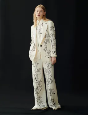 MARELLA Printed Satin Blazer