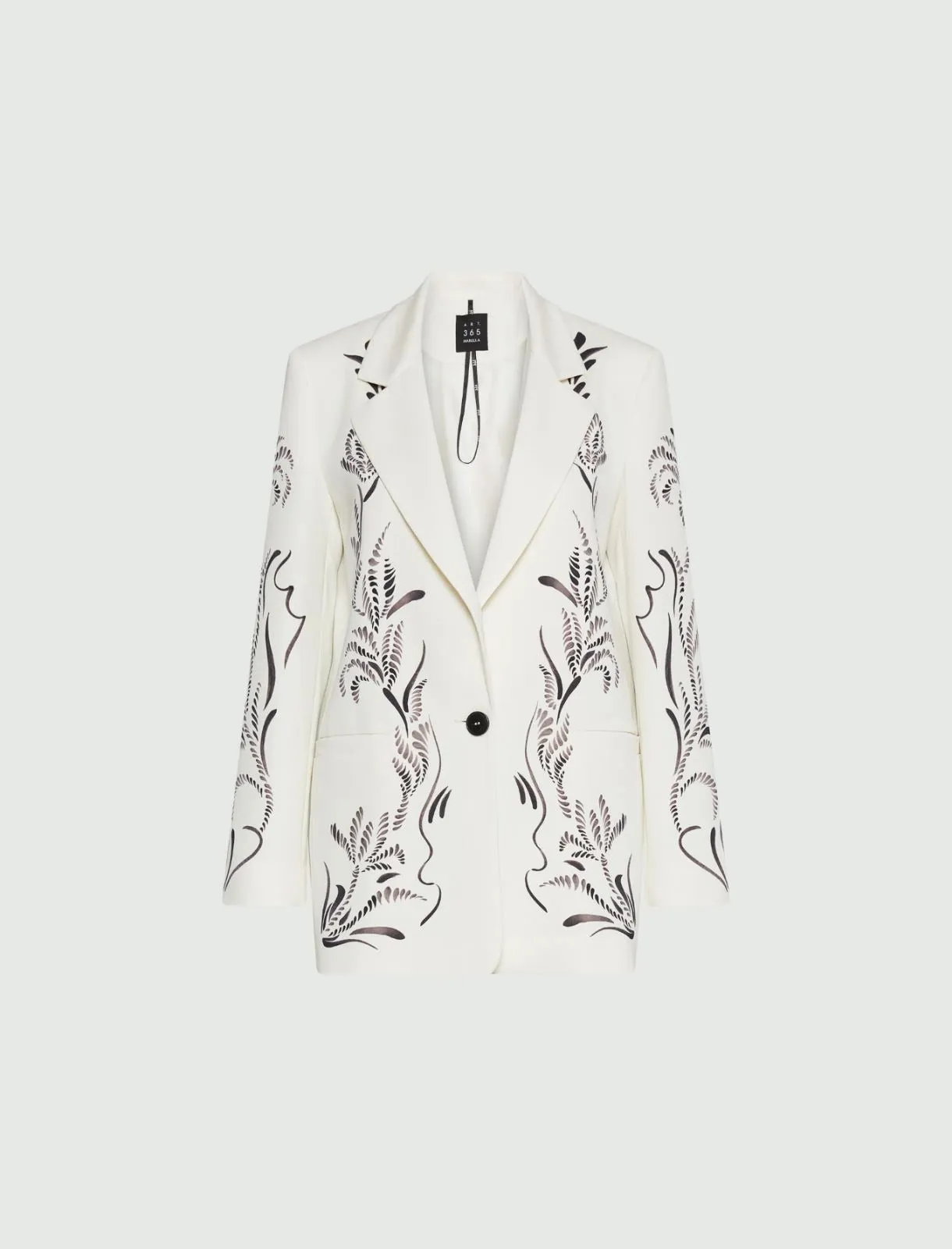 MARELLA Printed Satin Blazer