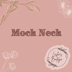 Mock neck sweater