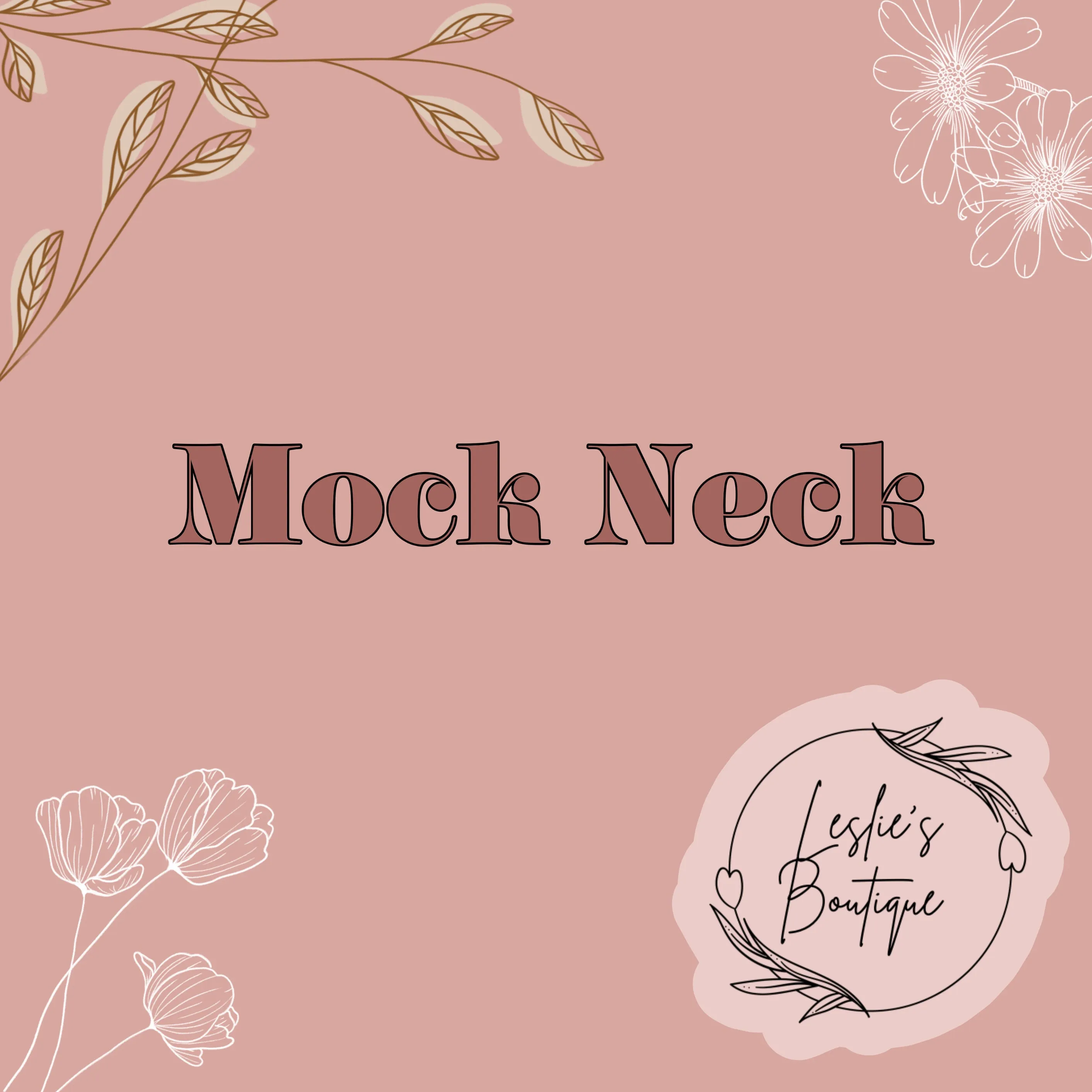 Mock neck sweater