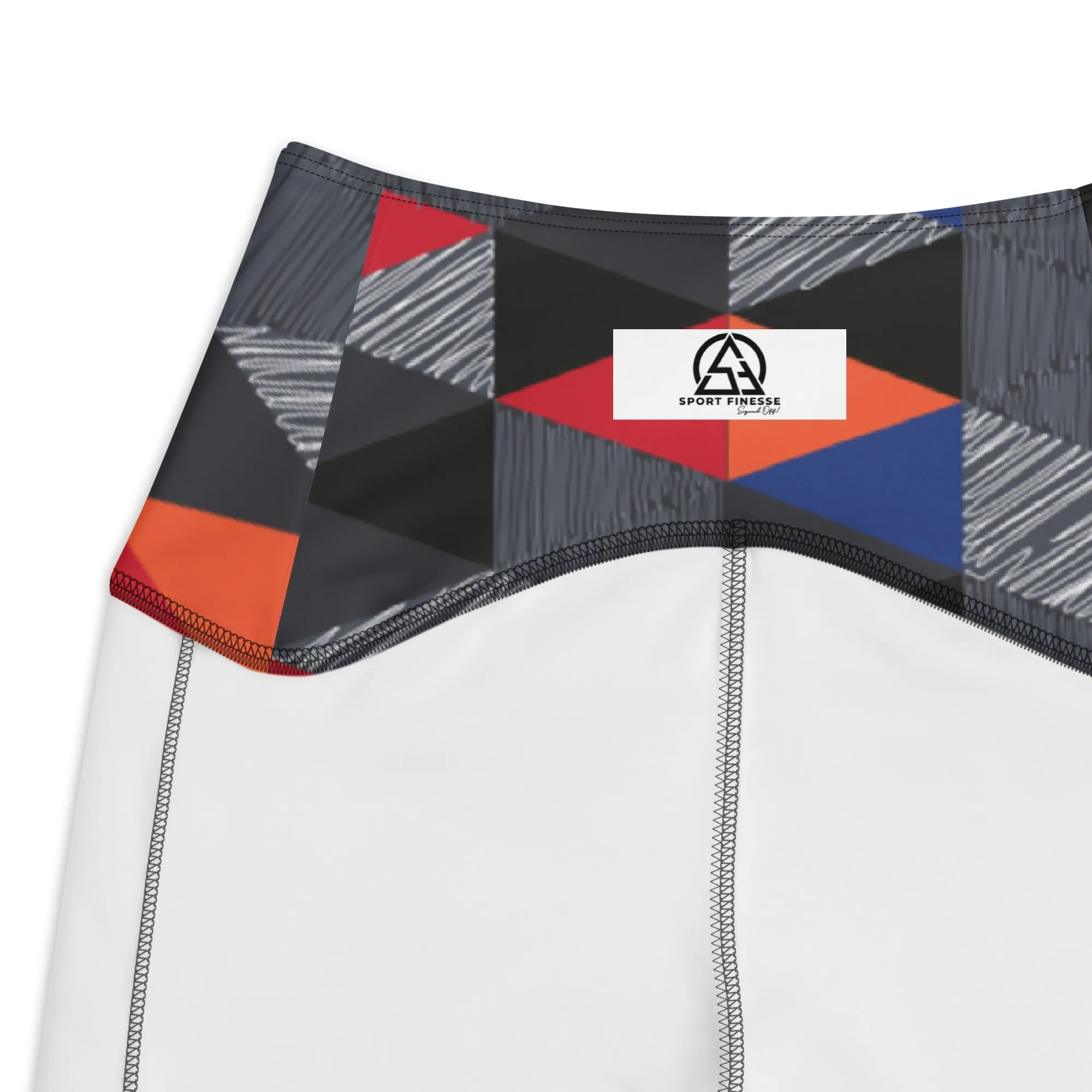 Patterned Crossover leggings with pockets