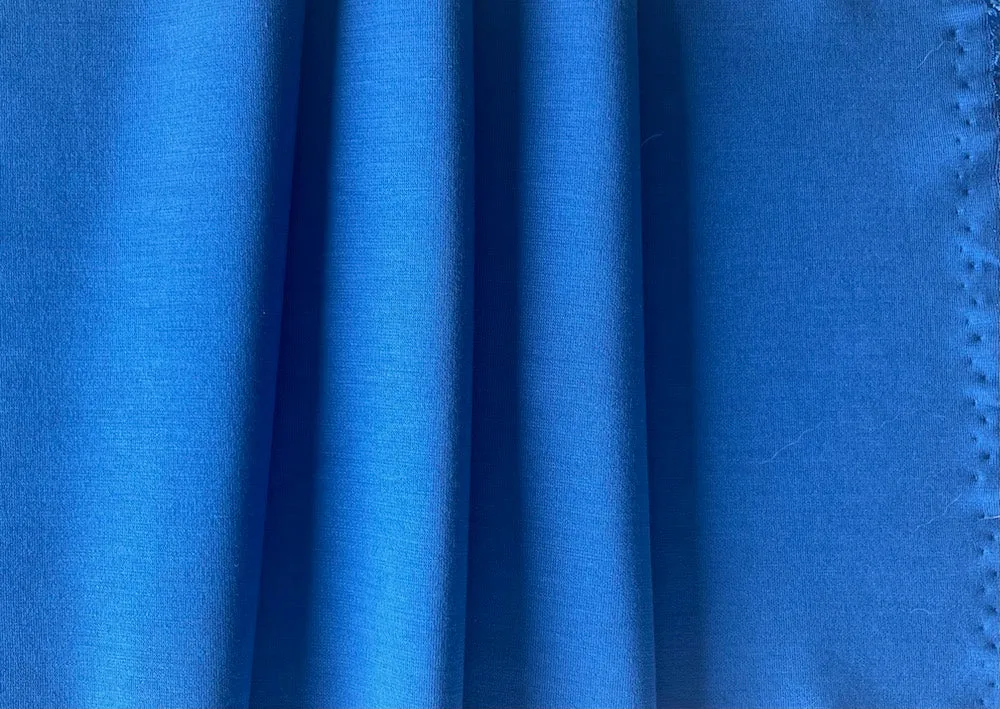 Radiant Sapphire Viscose Blend Ponte Double-Knit 