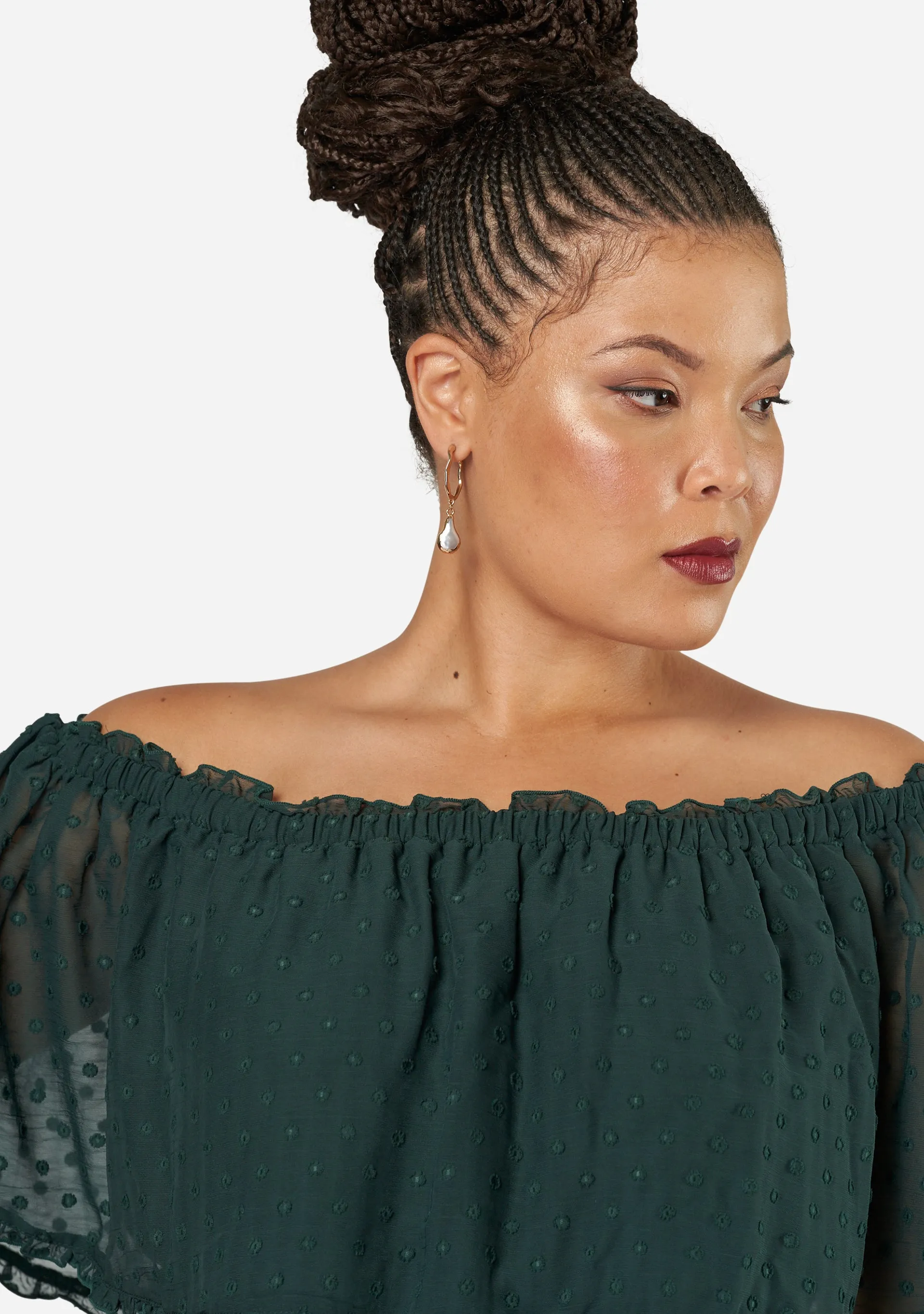 Sensual Off Shoulder Midi Dress