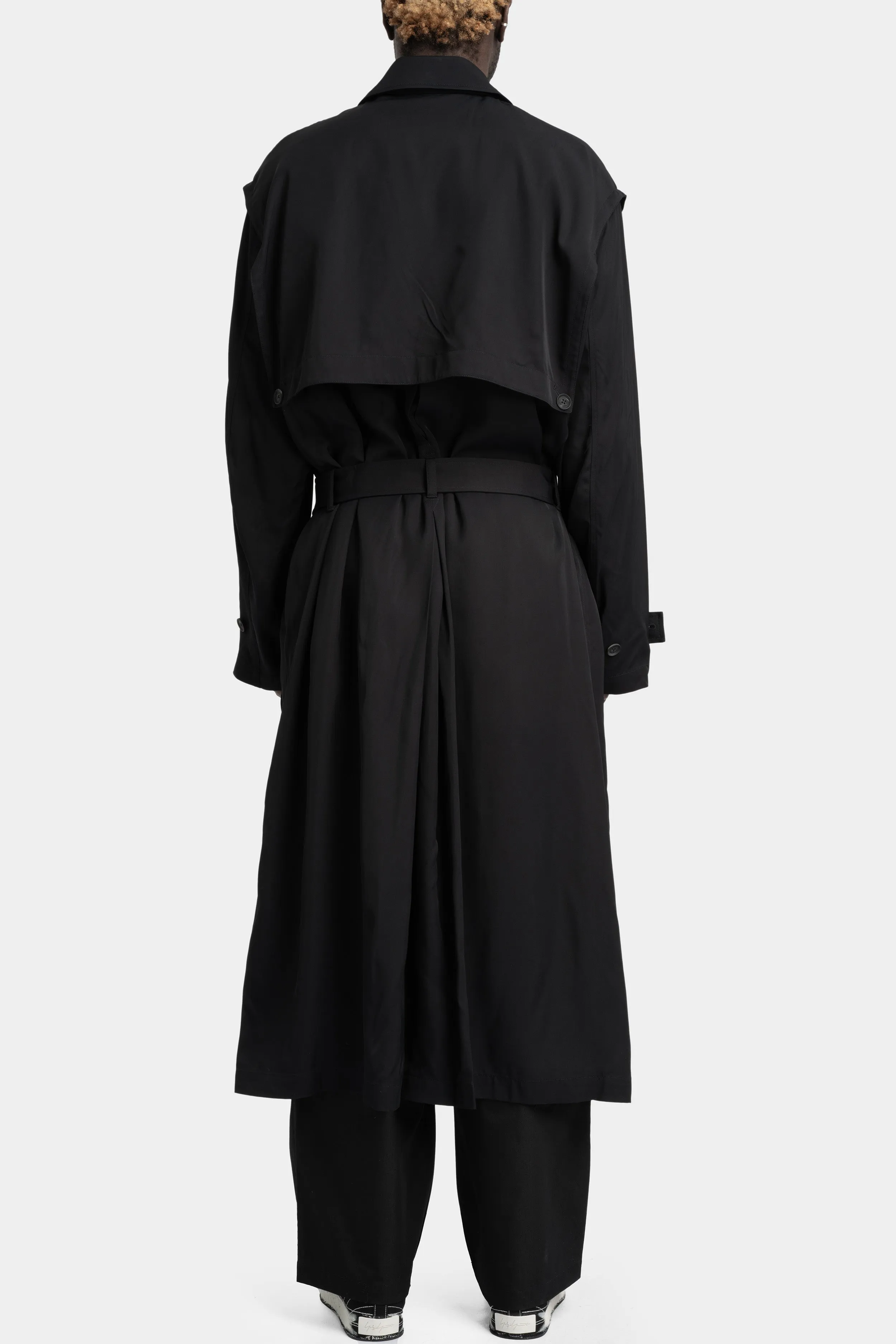 Twill trench coat