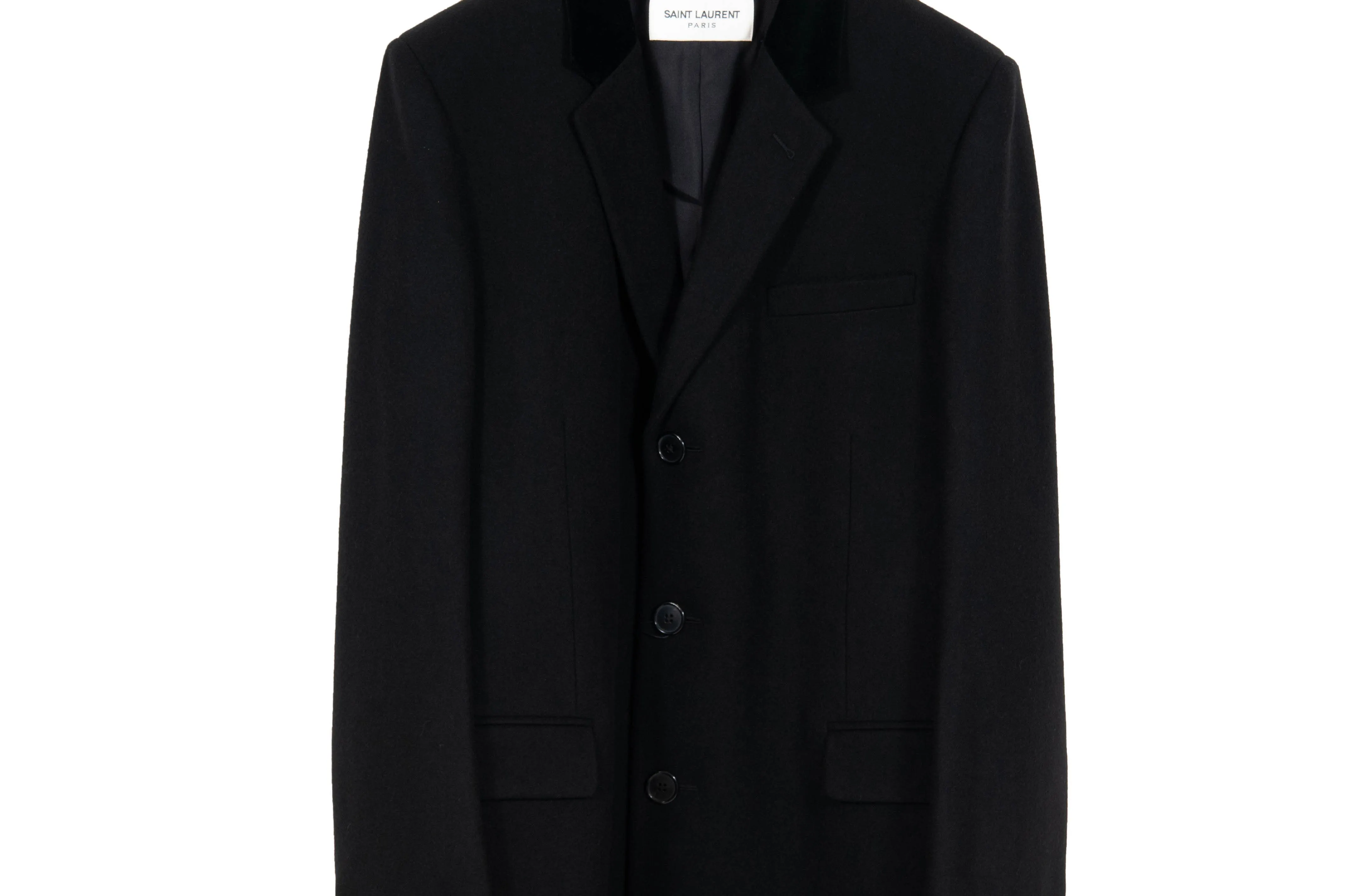 Velvet Collar Chesterfield Coat