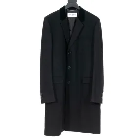 Velvet Collar Chesterfield Coat