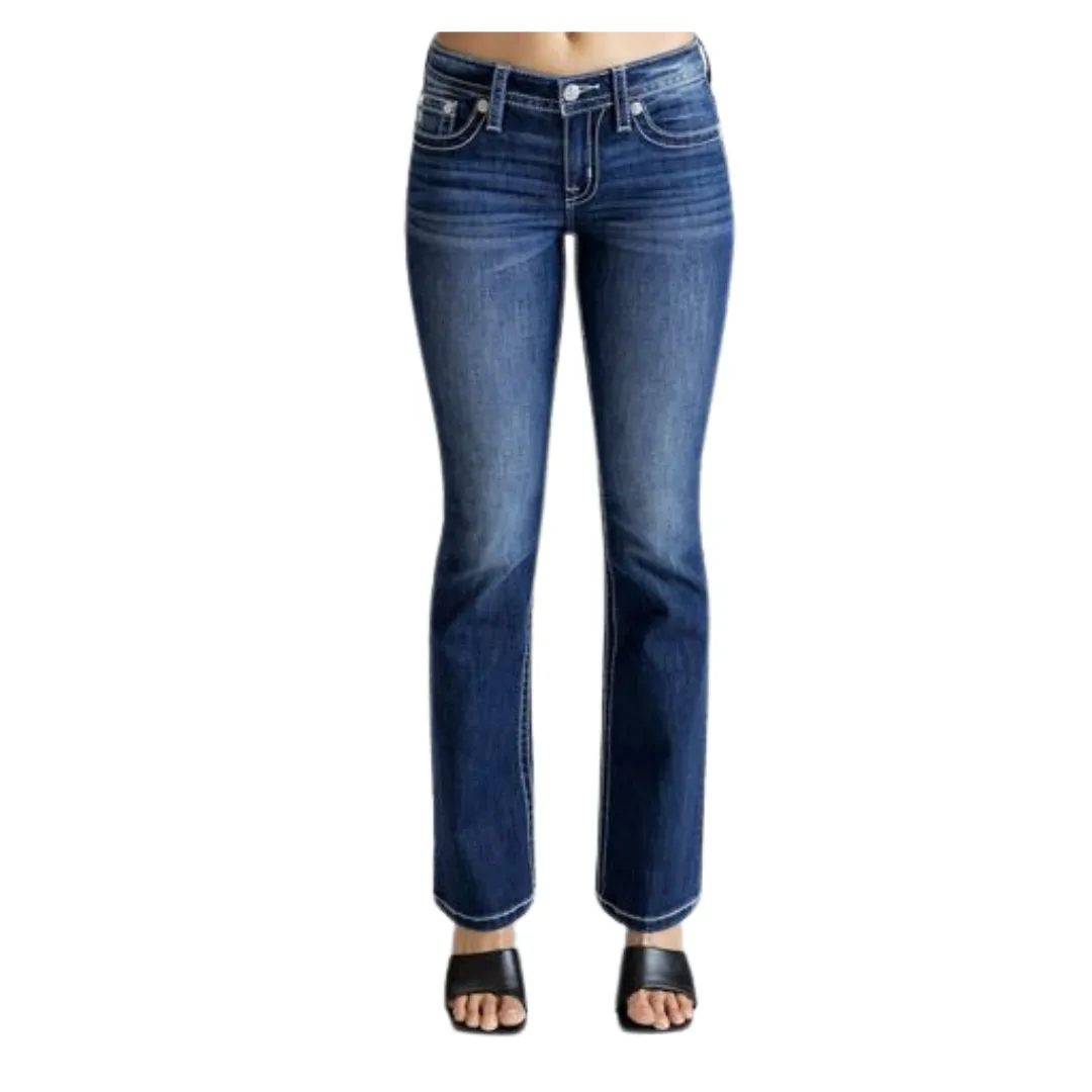 Women's Dream Catcher Mid Rise Bootcut by Miss Me M9351BV