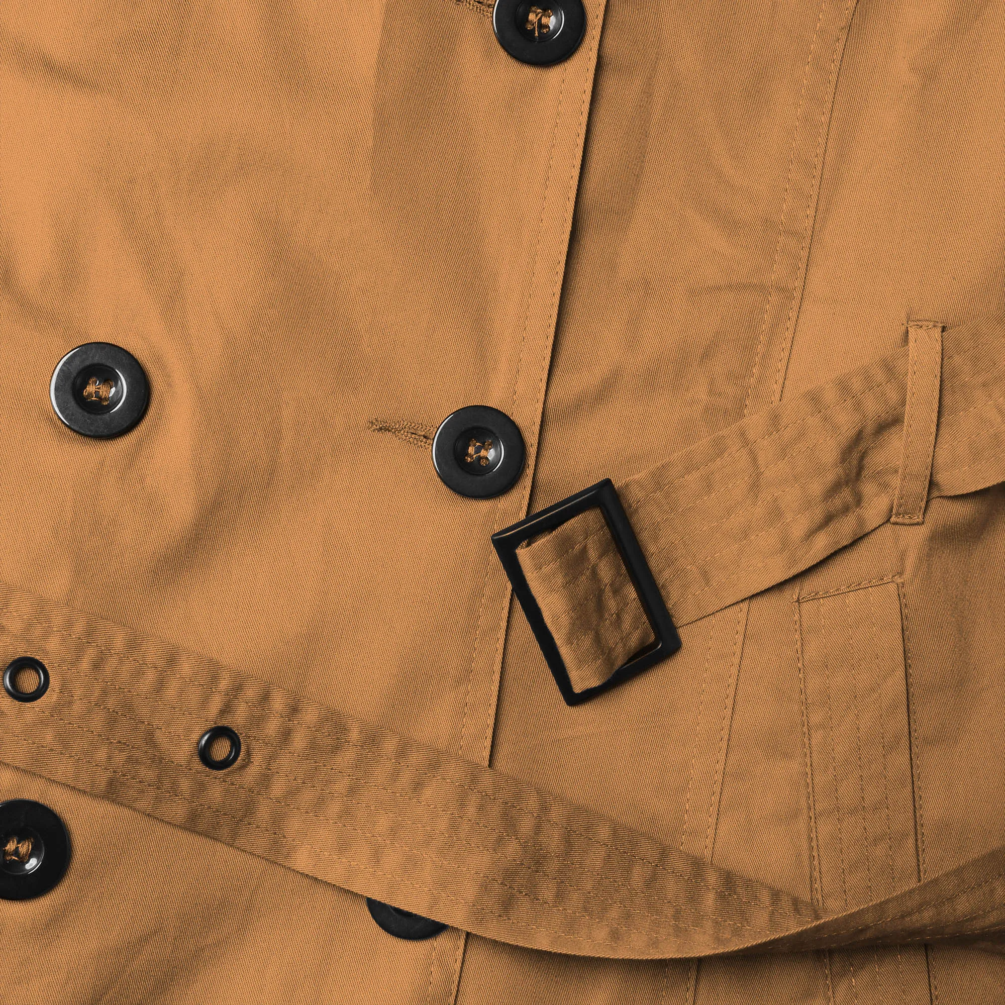 Women's Trench Coat with Fur Lining