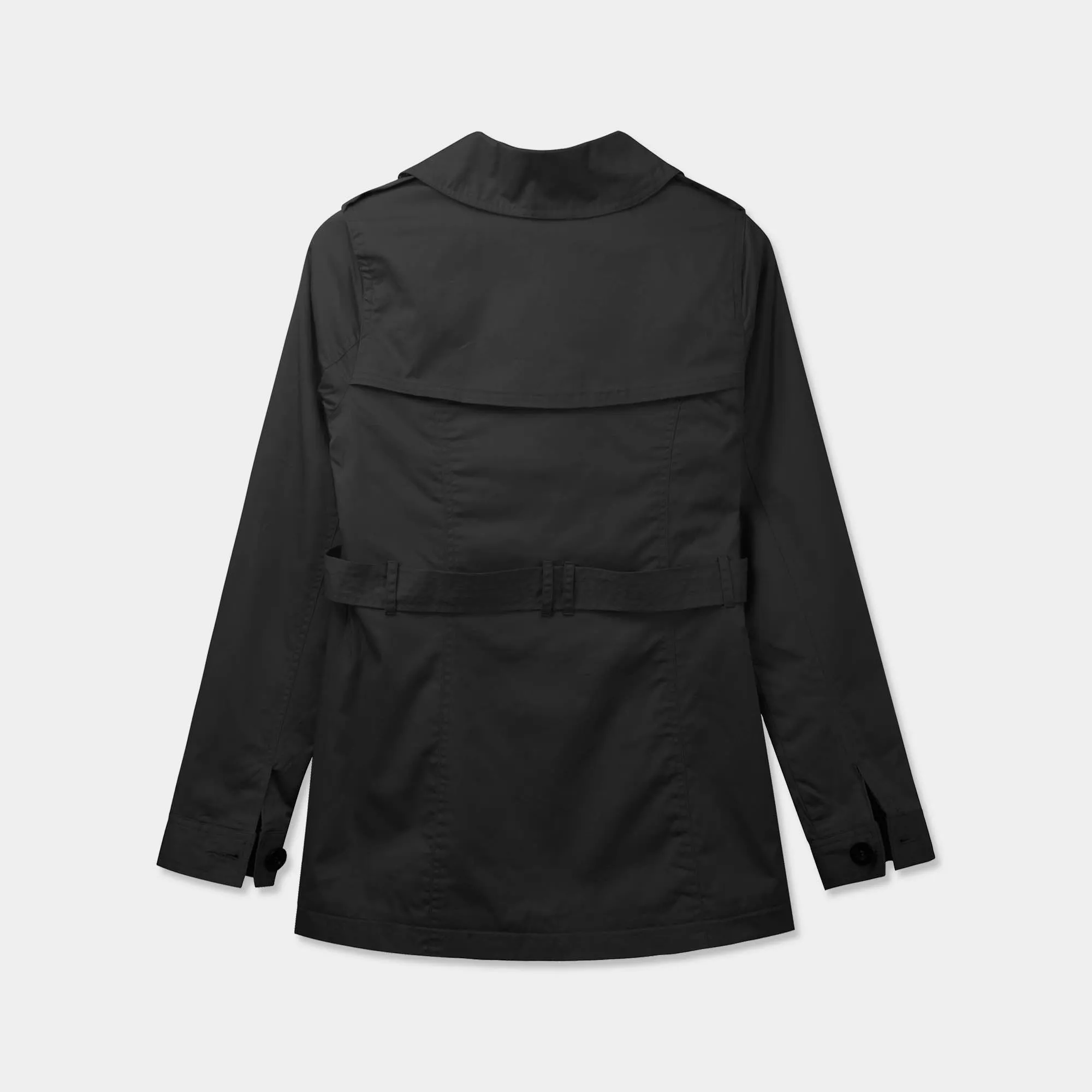 Women's Trench Coat with Fur Lining