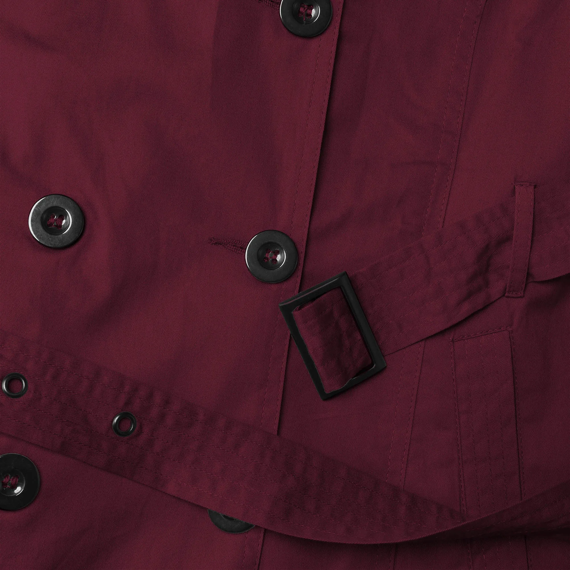 Women's Trench Coat with Fur Lining