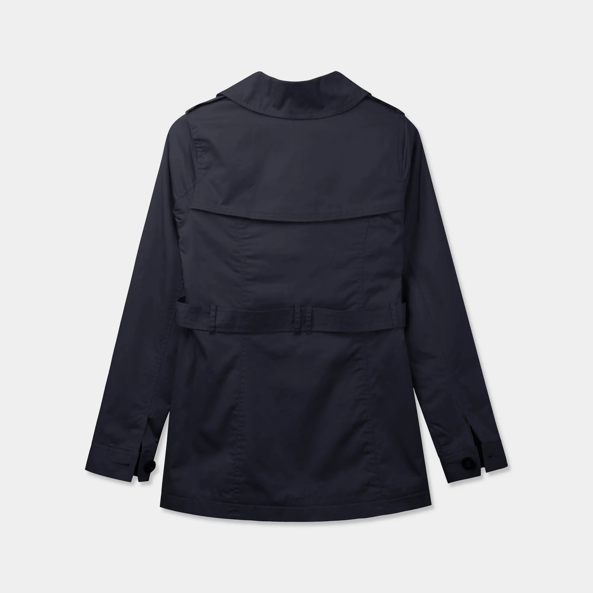 Women's Trench Coat with Fur Lining