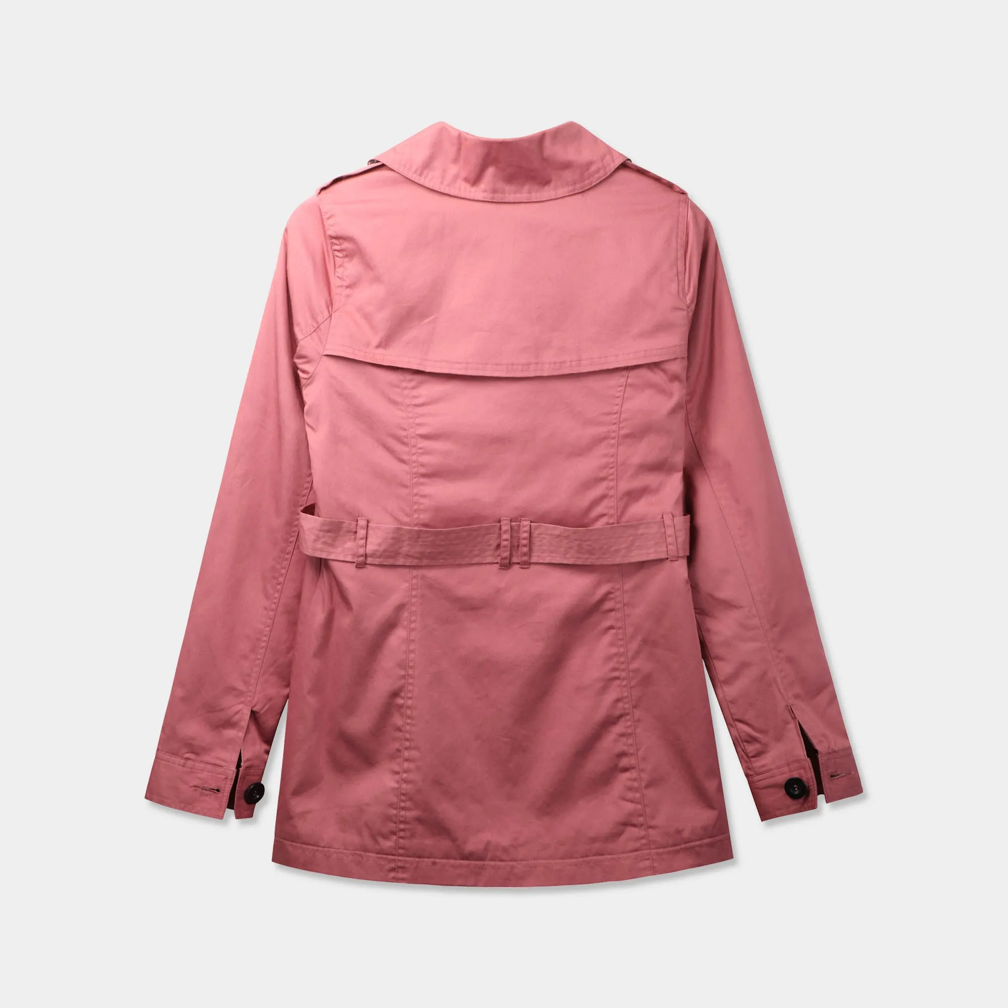 Women's Trench Coat with Fur Lining