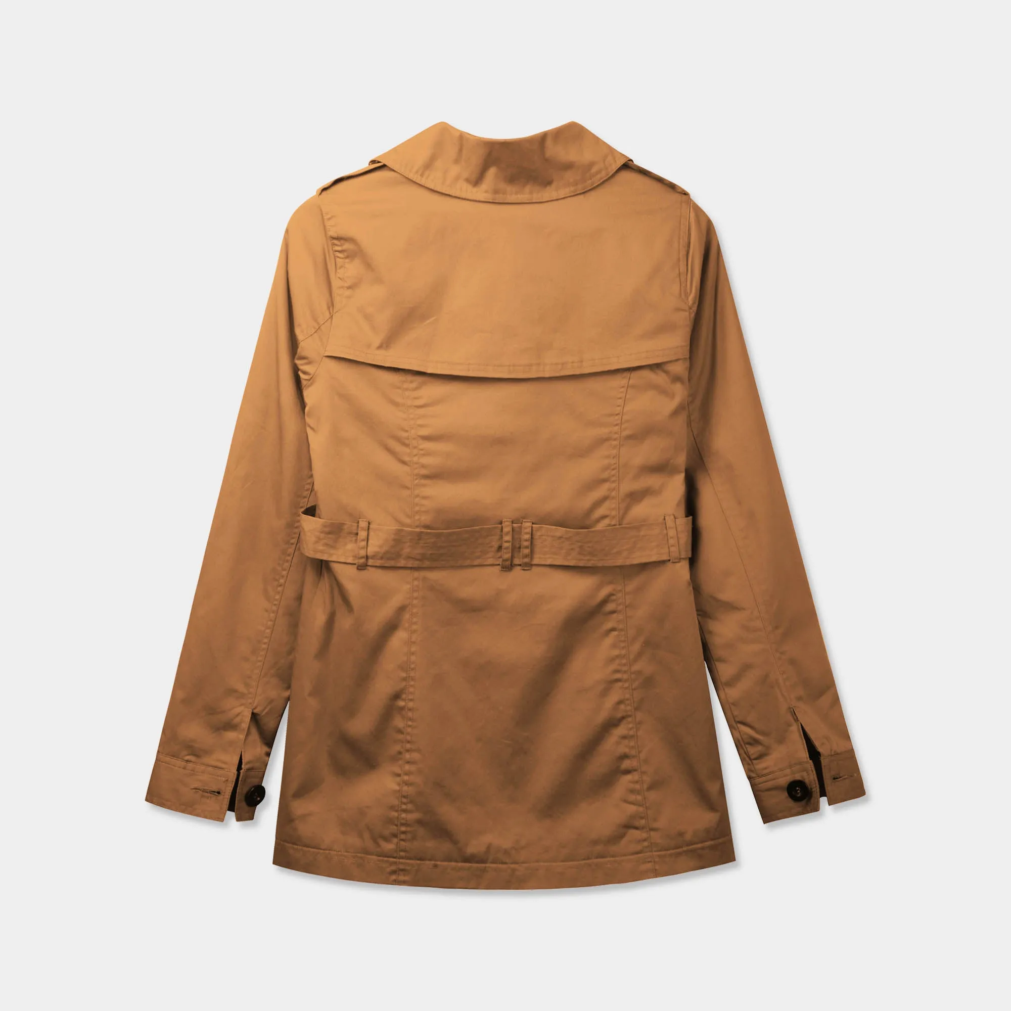 Women's Trench Coat with Fur Lining